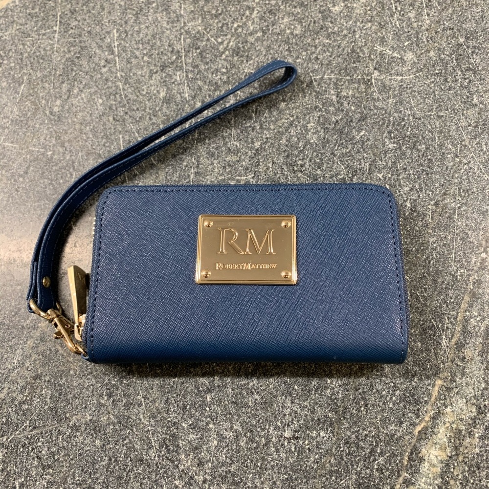 Robert Matthew Leather Wallet Wristlet
